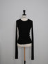 【basic line】All day long cutsew(cashmere &silk blend)(即納)